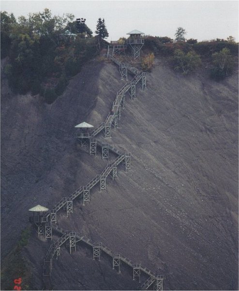 quebec falls stairs